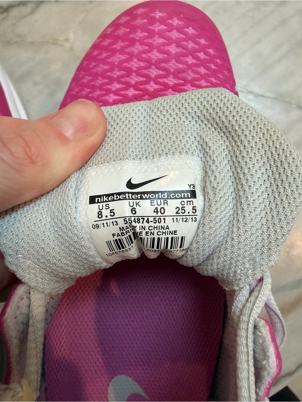 Nike Women's Air Max Cage Dragon Tennis Shoes in Pink 8.5 New - Picture 8 of 8